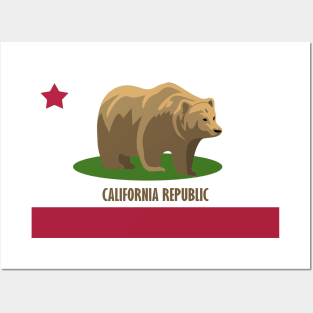 'California Bear Republic' Awesome Bear Gift Posters and Art